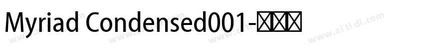 Myriad Condensed001字体转换
